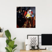 Poster L'approvisionnement par Johannes Vermeer (Bureau à domicile)