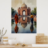 Poster L'aquarelle de Delhi (Cuisine)