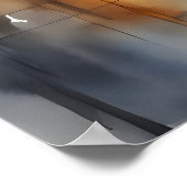 Poster L'aquarelle de la ville pluvieuse (Coin)