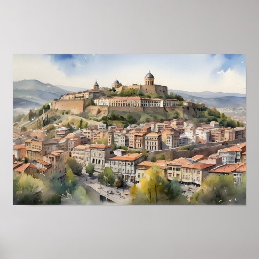 Poster L'aquarelle de Tbilissi (Devant)