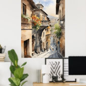 Poster L'aquarelle de Tbilissi (Bureau à domicile)