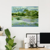 Poster L'aquarelle d'été de Storm's Comin, je louerai... (Bureau à domicile)