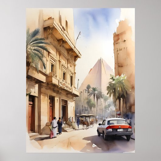 Poster L'aquarelle du Caire (Devant)
