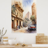 Poster L'aquarelle du Caire (Cuisine)