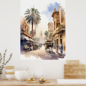 Poster L'aquarelle du Caire (Cuisine)