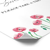 Poster L'aquarelle florale l'amour est doux prenez une fr (Coin)