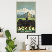 Poster L'Aquila Degli Abruzzi (Bureau à domicile)