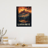 Poster Laramie Wyoming Vintage (Cuisine)