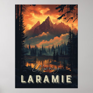 Poster Laramie Wyoming Vintage