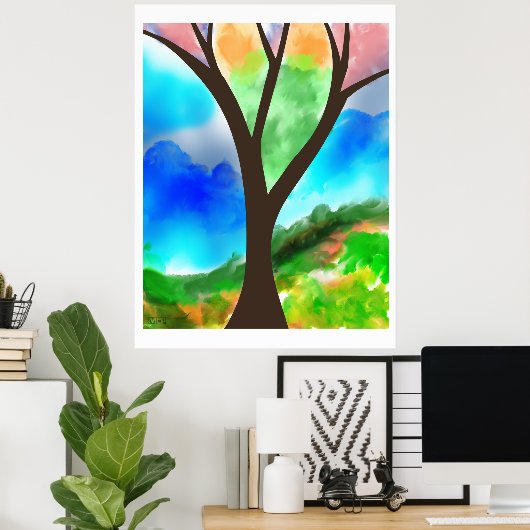 Poster L'arbre (Bureau à domicile)