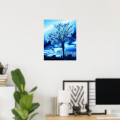 Poster L'arbre dans la glace (Bureau à domicile)