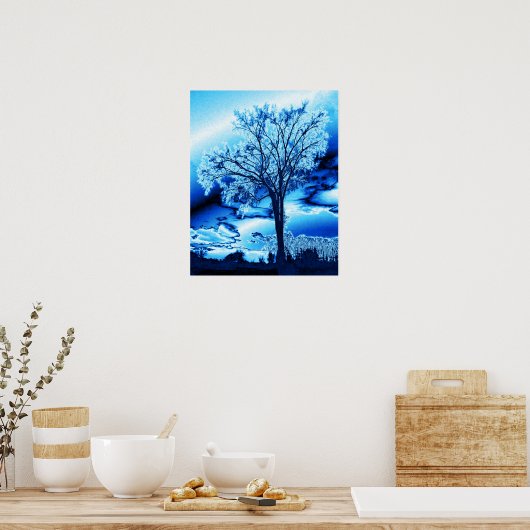 Poster L'arbre dans la glace (Cuisine)
