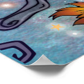 Poster L'Arbre d'Automne - Chats Hiboux Art Féerique (Coin)