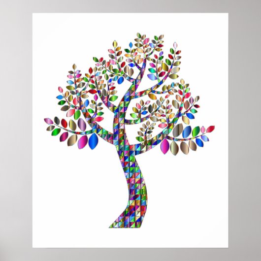 Poster L'arbre de couleur (Devant)
