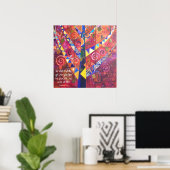 Poster L'arbre de vie (Bureau à domicile)