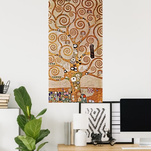 Poster L'arbre de vie idéal de Gustav Klimt (Bureau à domicile)