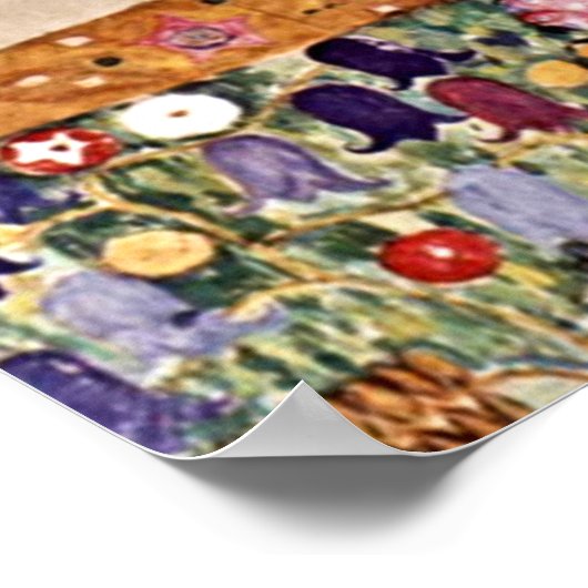 Poster L'arbre de vie idéal de Gustav Klimt (Coin)