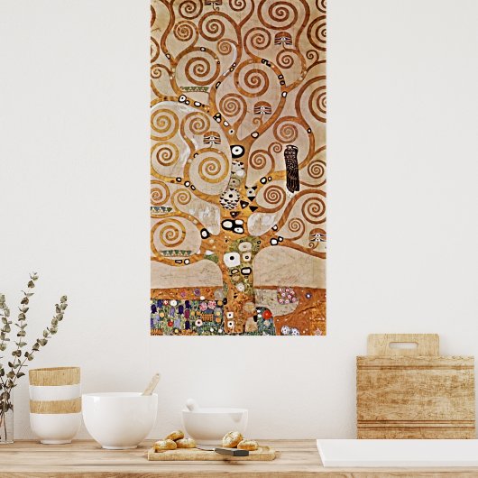 Poster L'arbre de vie idéal de Gustav Klimt (Cuisine)