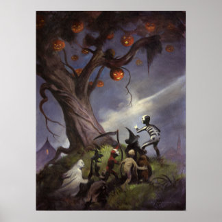 Poster L'arbre d'Halloween