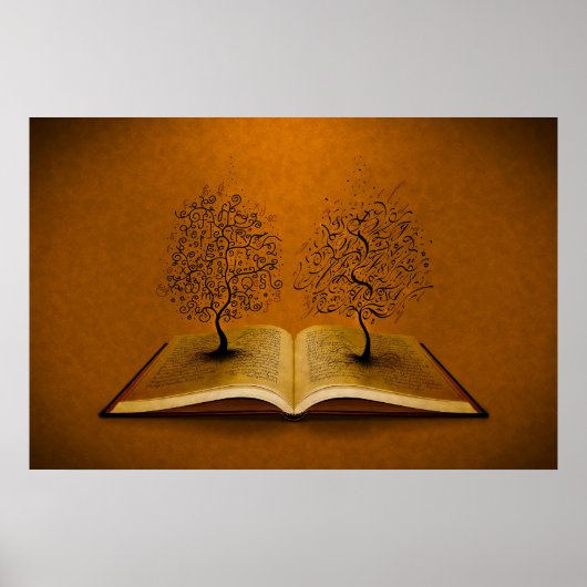 Poster L'arbre GiddyUp et l'arbre Bickham Script Tree (Devant)