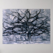 Poster L'arbre gris de Mondrian (Devant)