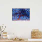 Poster L'arbre rouge de Mondrian (Cuisine)