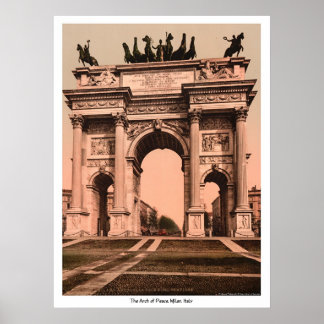 Poster L'Arc de la Paix, Milan, Italie