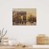Poster L'Arc de Triomphe, Paris par Eugene Galien Lalou (Cuisine)