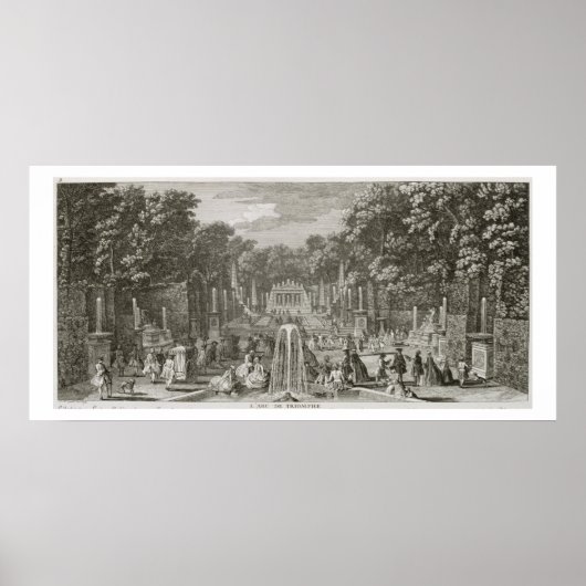 Poster L'Arc de Triomphe, Versailles (gravure) (Devant)