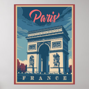 Poster L'Arc de Triomphe Vintage