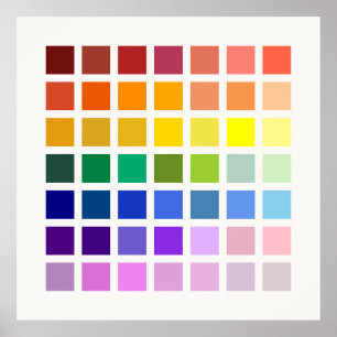 Poster L'arc-en-ciel & plus, un univers de couleurs 49 te