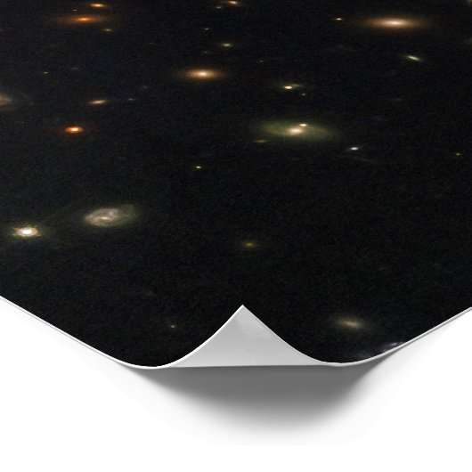 Poster L'Arc Sunburst Dans Un Gros Cluster Galaxy (Coin)