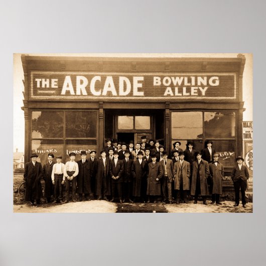 Poster L'Arcade Bowling Alley (Devant)