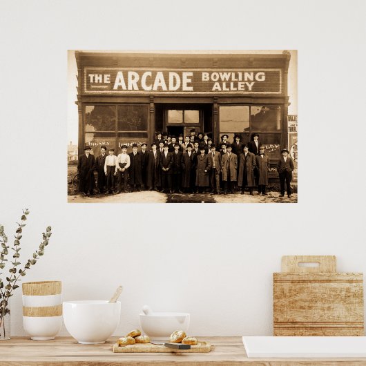 Poster L'Arcade Bowling Alley (Cuisine)