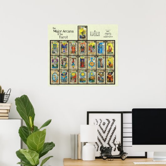 Poster L'Arcane majeure du Tarot [3"] (Bureau à domicile)