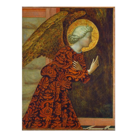 Poster L'Archange Gabriel, c. 1430 (température sur panne (Devant)