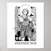 Poster L'archange Michael 8" x 10" Imprimer (Devant)