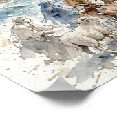 Poster L'Arche de Noé — Aquarelle libre (Coin)