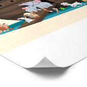 Poster L'Arche de Noé Aventure – Illustration d'animaux e (Coin)