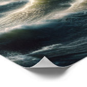 Poster L'arche de Noé dans l'inondation Histoire biblique (Coin)