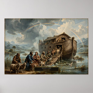 Poster L'Arche de Noé — Style de Da Vinci