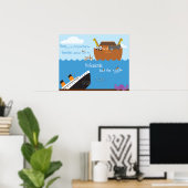 Poster L'arche et le Titanic (Bureau à domicile)