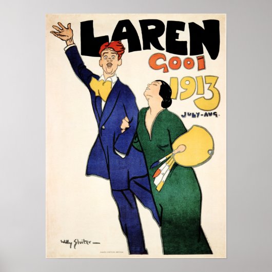 Poster LAREN GOOI Holland 1913 Festival Exposition Advert (Devant)