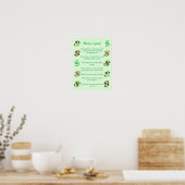 Poster L'argent est bon, affirmations positives signes de (Cuisine)