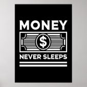 Poster L'argent ne dort jamais - Hustle, Grind, Success (Devant)