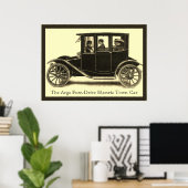 Poster L'Argo Conduite Électrique voiture de ville ~ Vint (Bureau à domicile)