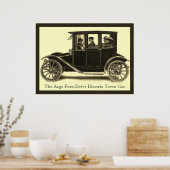 Poster L'Argo Conduite Électrique voiture de ville ~ Vint (Cuisine)