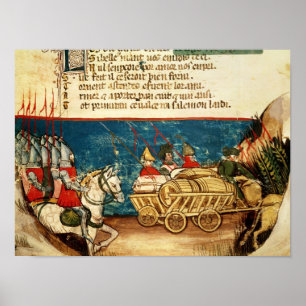 Poster L'armée de Charlemagne et du transport