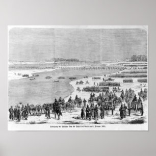 Poster L'armée prussienne traverse le Shlei à Arnis