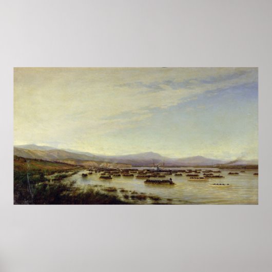 Poster L'armée russe traverse le Danube (Devant)